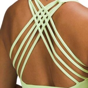 Lululemon Free to Be High-Neck Longline Bra Wild Light Support A/B Faded Zap  S6